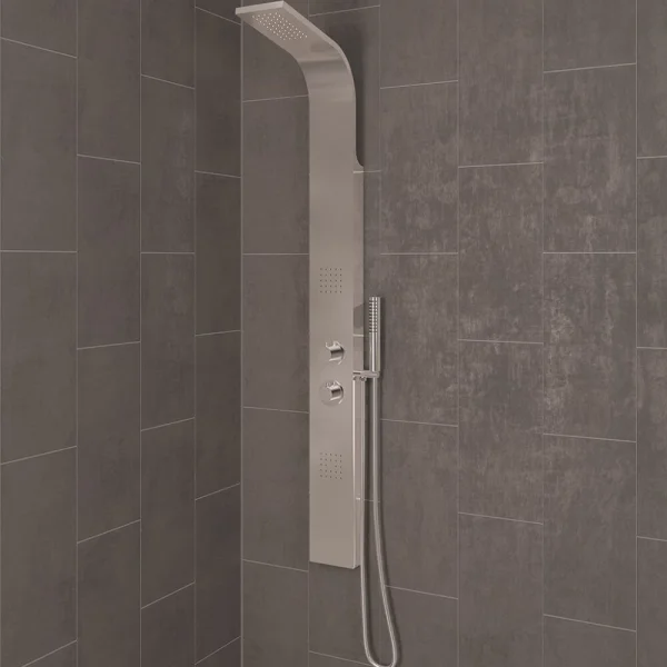 Eastbrook Conway V2 Shower Panel Stainless Steel