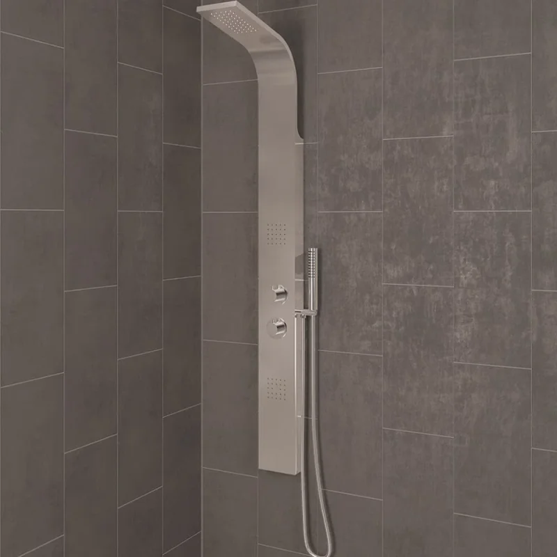 Eastbrook Conway V2 Shower Panel Stainless Steel product image - Image 1