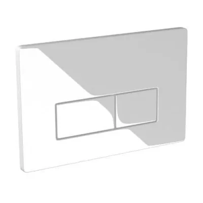 Saneux Flushe 2.0 Square Flush Plate - Gloss White product image - Image 1