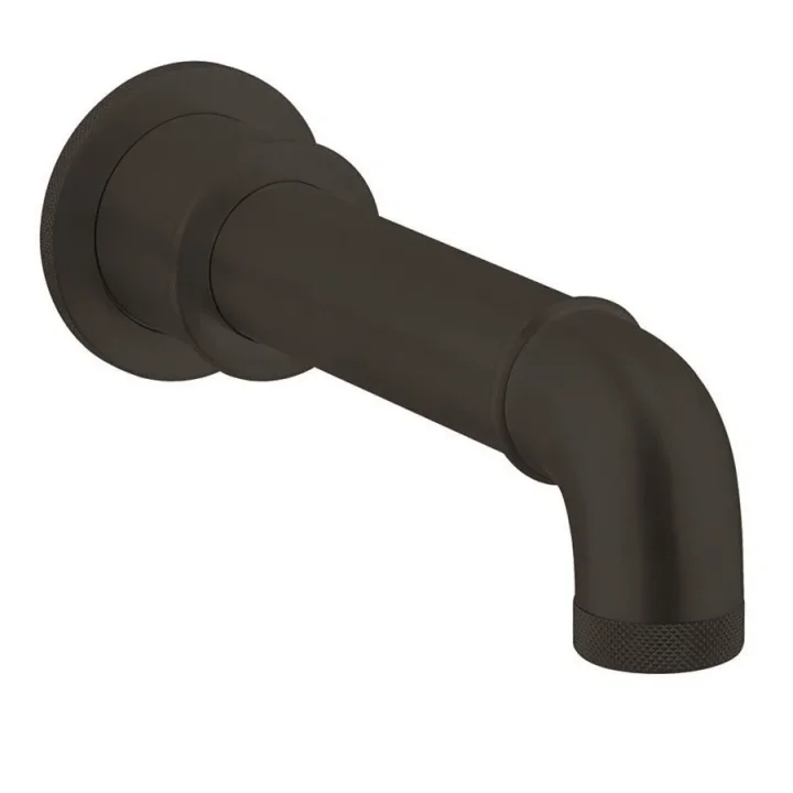 Crosswater MPRO Industrial Bath Spout Wall Mounted Carbon Black detail view - Image 2