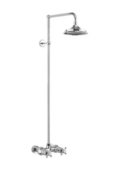 Burlington Eden Single Outlet Exposed Bar Shower Chrome product image - Image 1