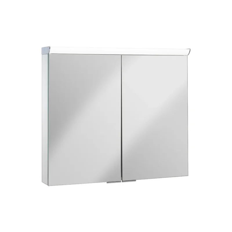 Crosswater Lustro LED 2 Door Mirror Cabinet 800x700 product image - Image 4