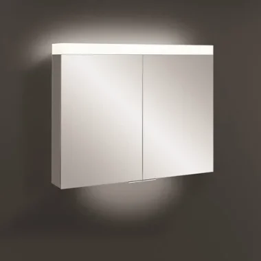 Crosswater Lustro LED 2 Door Mirror Cabinet 620x700 detail view - Image 2
