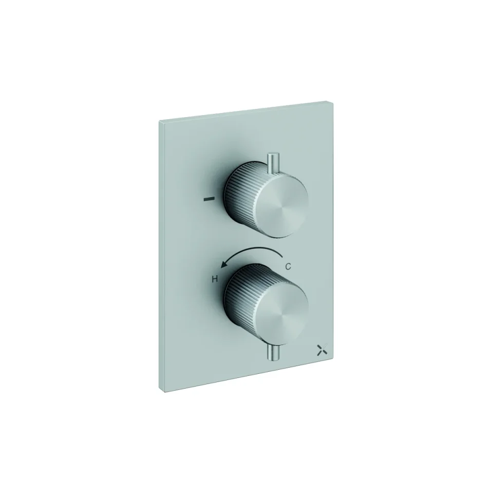 Crosswater Crossbox 3ONE6 2 Outlet Trim & Levers Stainless product image - Image 5