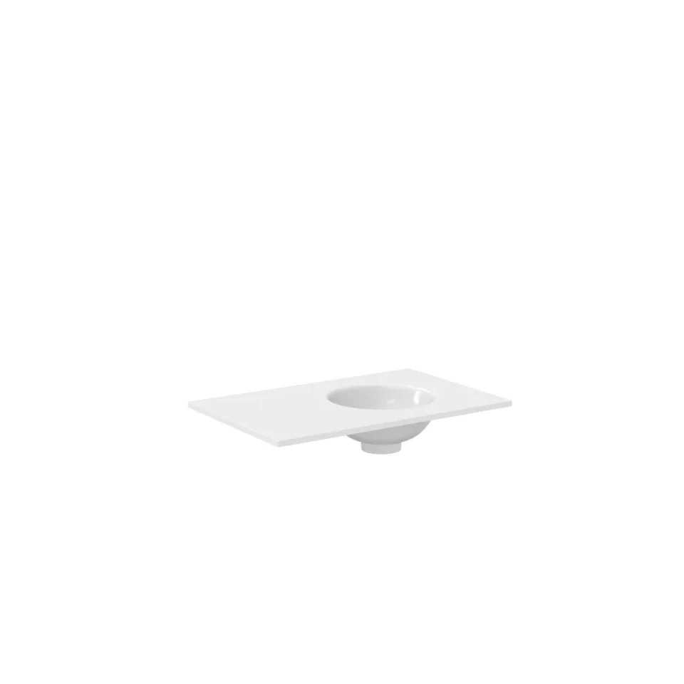 Crosswater Infinity Basin 0TH 700 Right Hand Polar White product image - Image 1