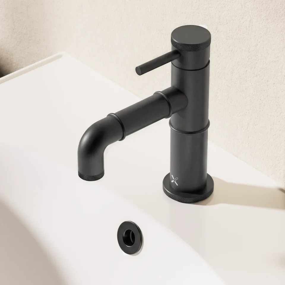 Crosswater MPRO Industrial Basin Monobloc without Waste Carbon Black detail view - Image 6