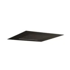 Crosswater Tranquil Recessed Shower Head with Waterfall 500mm Matt Black detail view - Image 2
