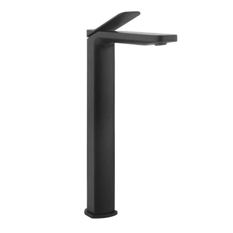 Crosswater Glide II Basin Tall Monobloc Matt Black detail view - Image 4