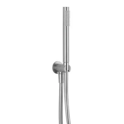 Crosswater 3ONE6 Design Shower Handset Hose & Wall Outlet Stainless detail view - Image 2