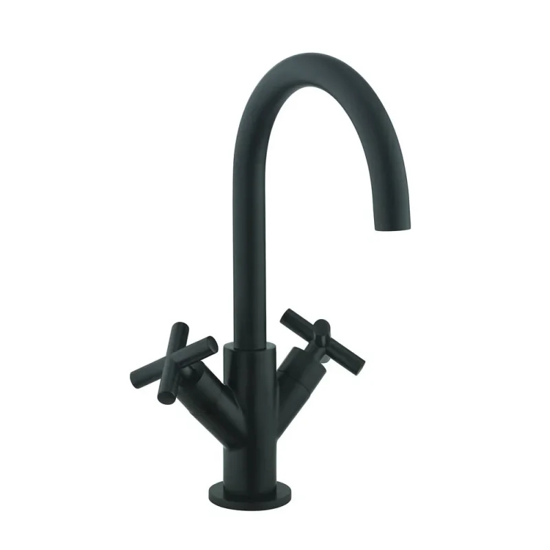 Crosswater MPRO Crosshead Basin Mono Matt Black detail view - Image 2
