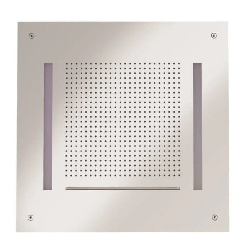 Crosswater Tranquil Recessed Shower Head with Waterfall & Chromotherapy 500mm Chrome detail view - Image 4