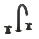 Crosswater MPRO Crosshead Basin Set Single Plate Matt Black detail view - Image 2
