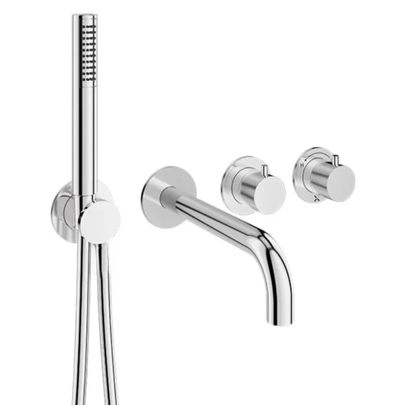 Crosswater Module Mpro 2 Control Trimset With Bath Spout & Handshower Chrome detail view - Image 3
