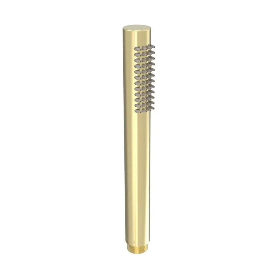 Saneux Cos Slim Round Shower Handset - Brushed Brass product image - Image 1