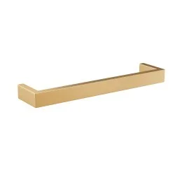 Thermosphere 12v Heated Towel Bar Single Square 500mm Polished Brass