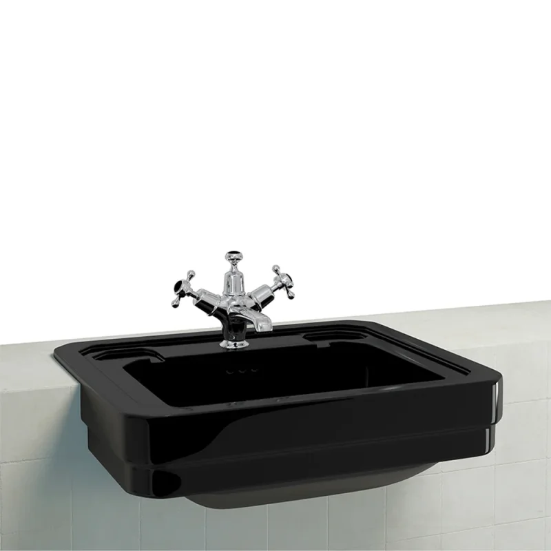 Burlington Bb Semi Recessed Basin 58cm 2th Jet product image - Image 1