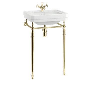 Burlington 56cm/58cm Basin Stand Gold detail view - Image 3