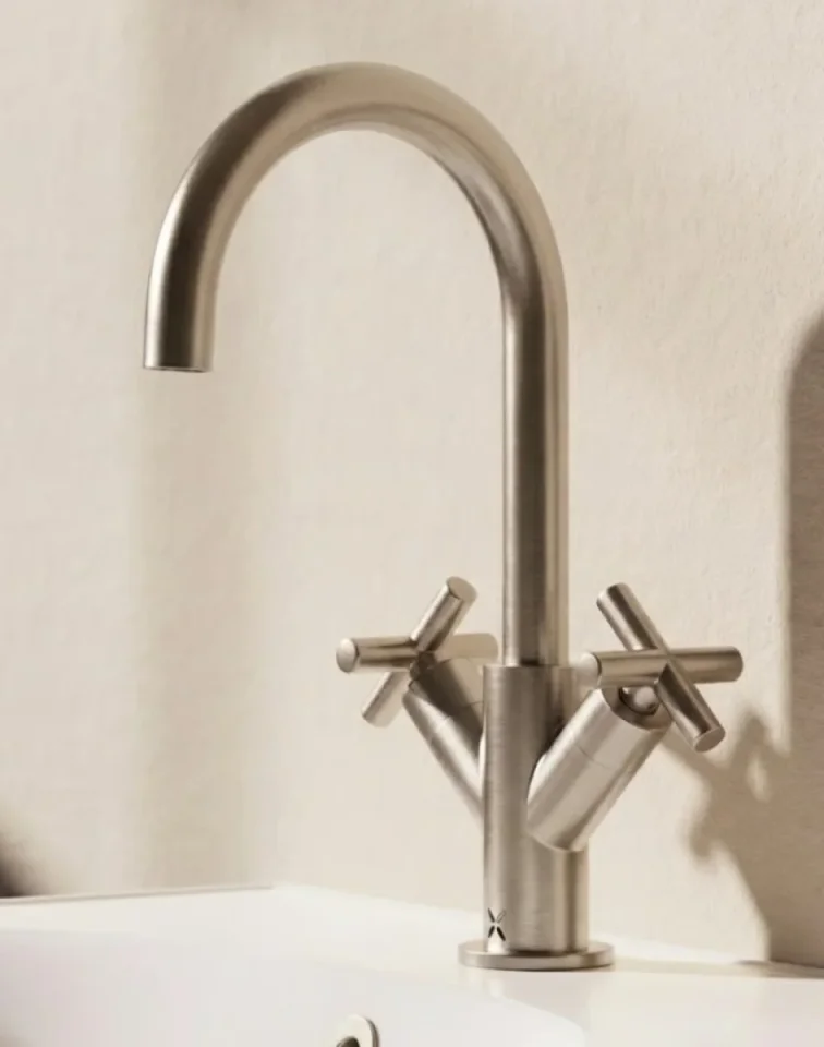 Crosswater MPRO Crosshead Basin Mono Brushed Nickel detail view - Image 6
