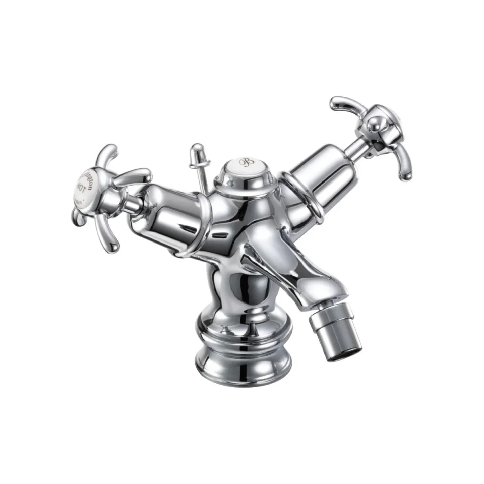 Burlington Burlinton Qt 1th Bidet Mixer + Puw (no Heads) Chrome product image - Image 1