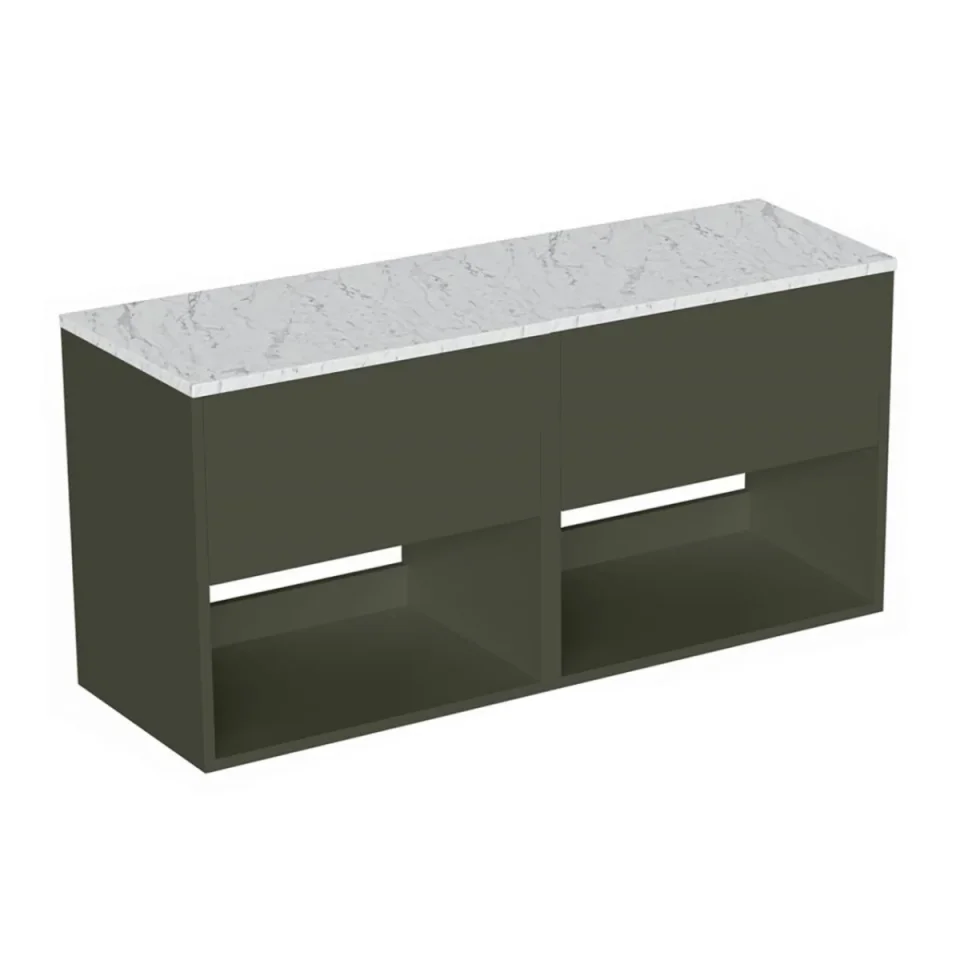 Britton Hackney Worktop 1200mm Carrara detail view - Image 3