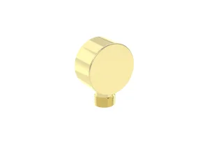 Saneux Cos Round Shower Outlet Elbow - Brushed Brass