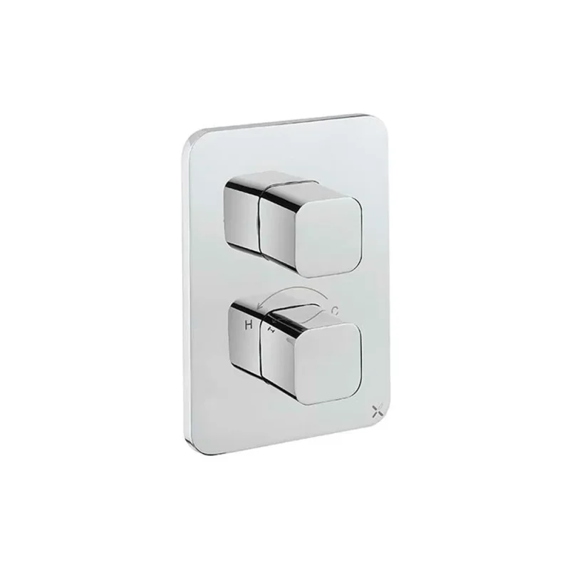 Crosswater Crossbox Glide II 3 Outlet Trim & Levers Chrome product image - Image 3