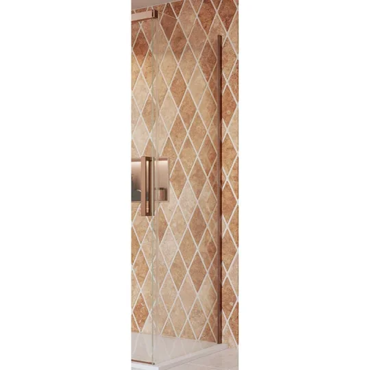 Crosswater Asura 8mm Side Panel for Sliding Door 900 Brushed Bronze detail view - Image 2