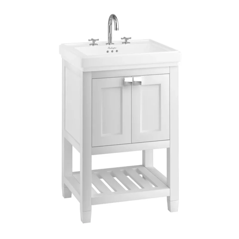 Burlington Riviera 580mm Vanity Unit White detail view - Image 3