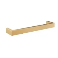Thermosphere 12v Heated Towel Bar Single Square 500mm Brushed Brass product image - Image 1