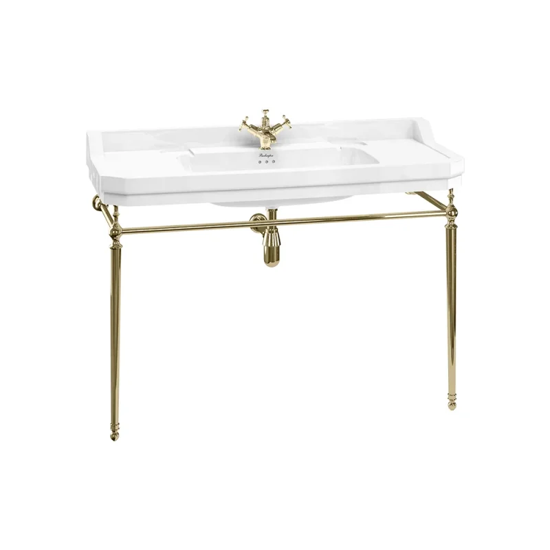 Burlington 1200mm Basin Wash Stand Gold product image - Image 1