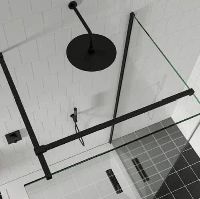 Crosswater Gallery T Brace Bar Matt Black detail view - Image 3