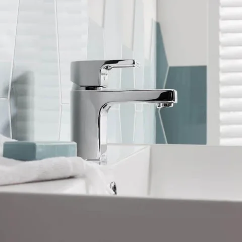Crosswater Planet Basin Monobloc With Click Clack Waste Deck Mounted Chrome product image - Image 5