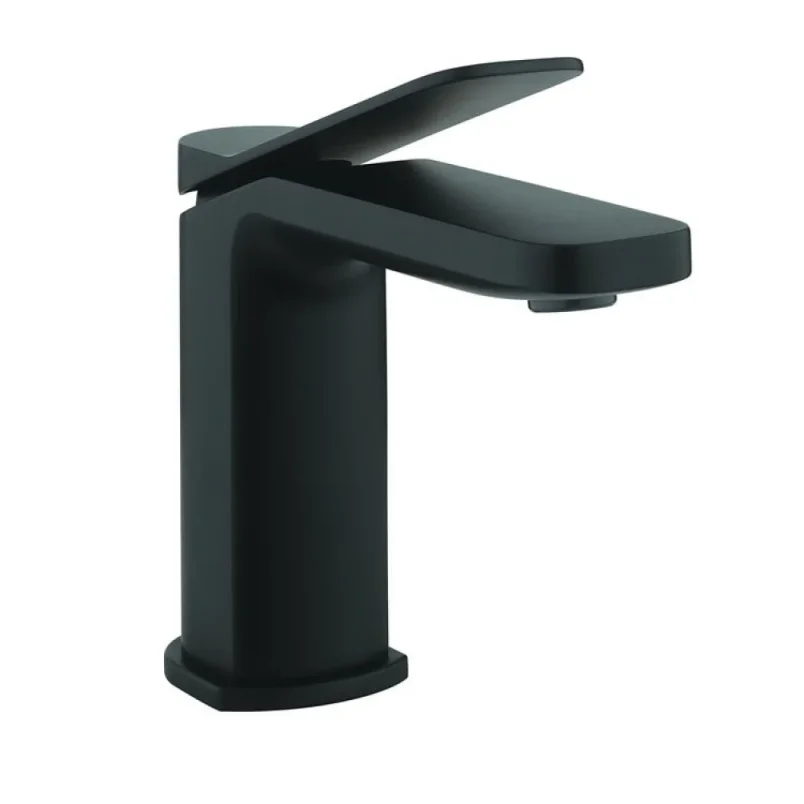 Crosswater Glide II Basin Monobloc Matt Black detail view - Image 2