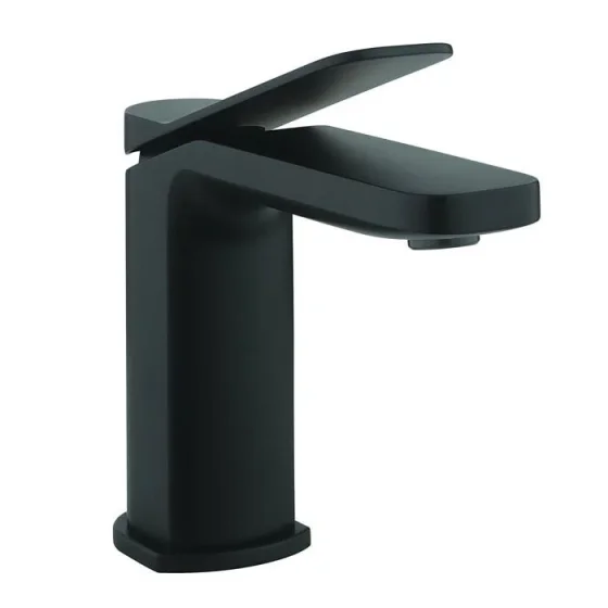 Crosswater Glide II Basin Monobloc Matt Black detail view - Image 4