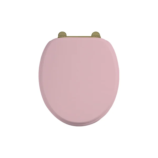 Burlington Bespoke Seat Pink With Gold Hinges