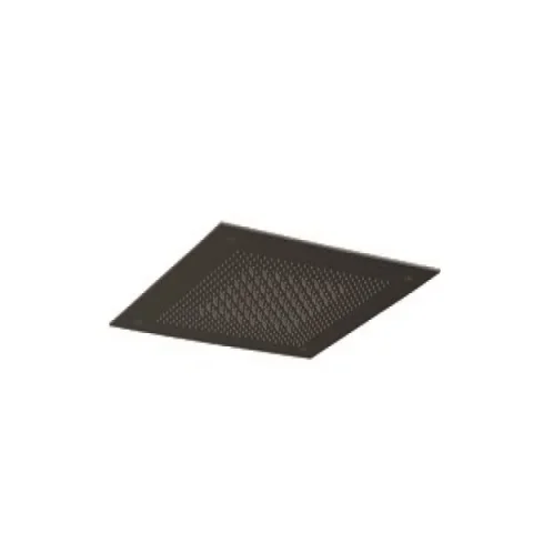 Crosswater Tranquil Recessed Shower Head Dual Flow 380mm Matt Black detail view - Image 5