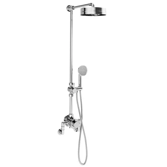 Crosswater MPRO Industrial Exposed Multi-function Shower With Handset Slider Chrome detail view - Image 2