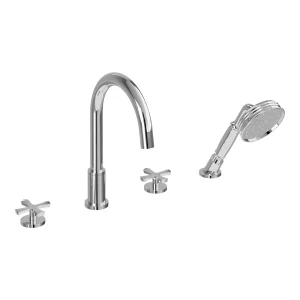 Burlington Riviera 4 Hole Bath Set Chrome