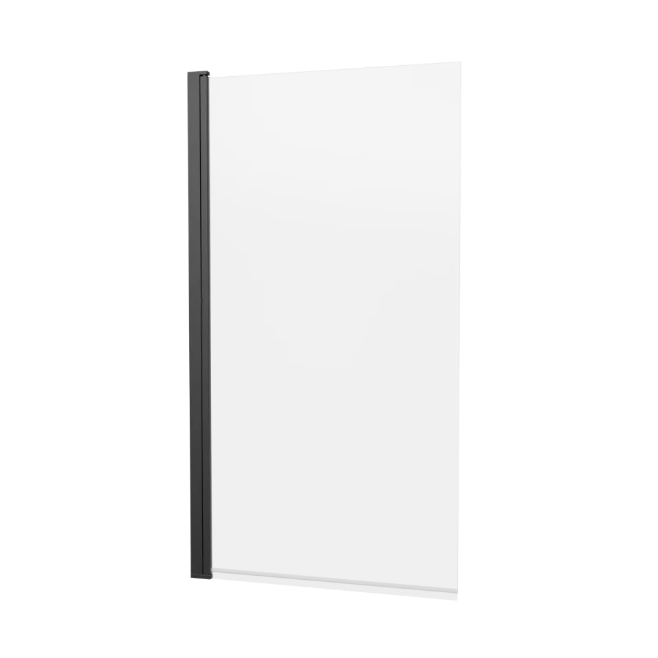Crosswater 6mm Hinged Bath Screen 800 Matt Black product image - Image 6