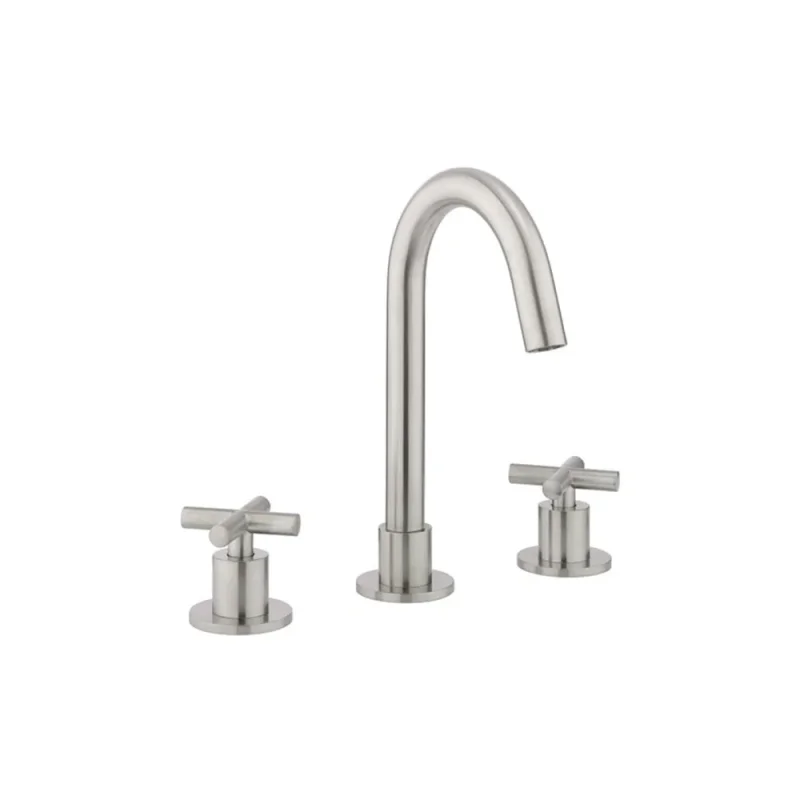 Crosswater MPRO Crosshead Basin Set Single Plate Brushed Nickel product image - Image 3