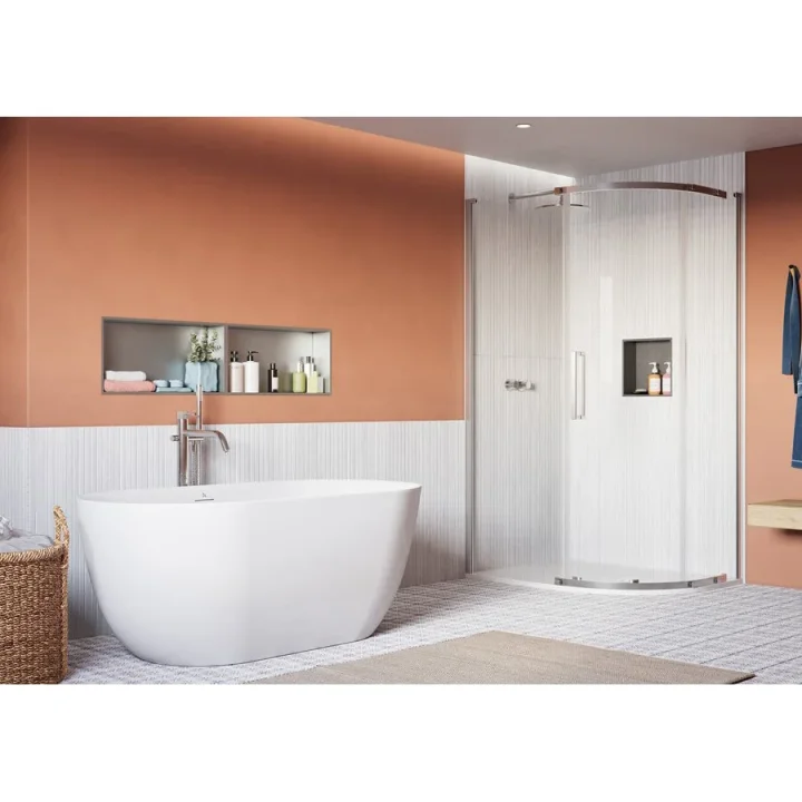 Crosswater Asura 8mm Quadrant Door 1000 x 800 Slate product image - Image 4