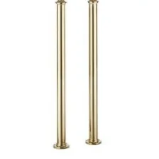 Crosswater Belgravia Traditional Floor Standing Bath Filler Leg Set Unlacquered Brass product image - Image 3