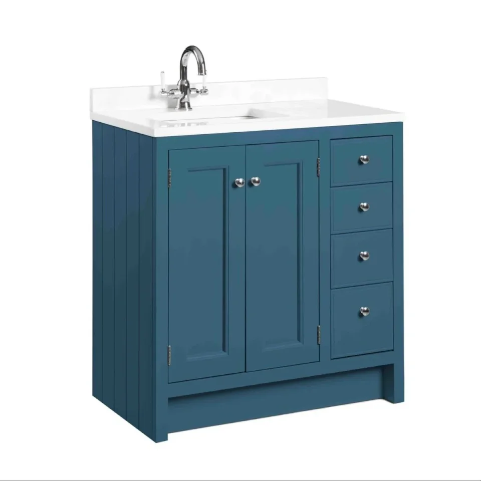 Roper Rhodes 800mm Hampton Undermount Basin Unit - Derwent Blue product image - Image 1