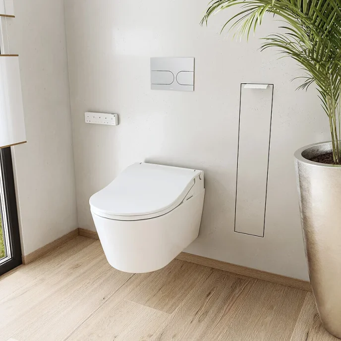 Toto Washlet Rw Auto Flush White Trim detail view - Image 3