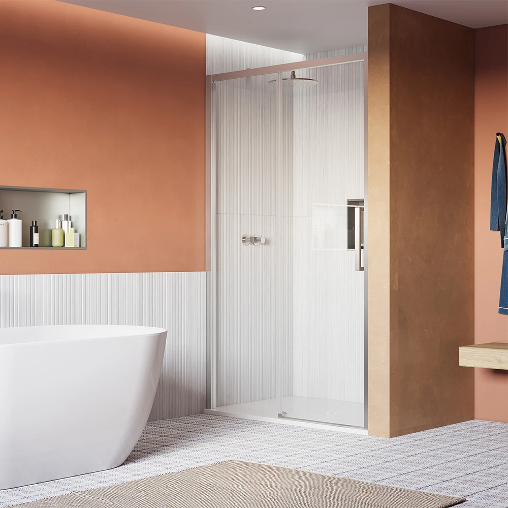 Crosswater Asura 8mm Sliding Door B 1400 Moving Door Chrome