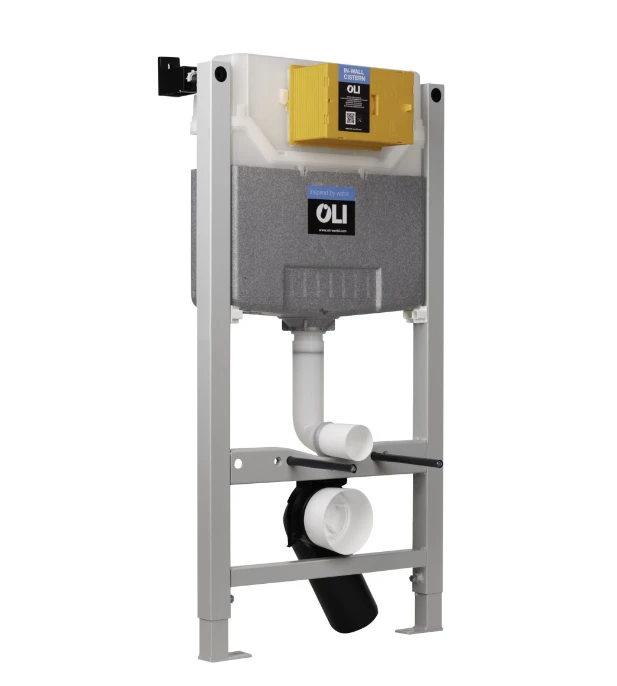 980cm Pre-wall, freestanding W.C.