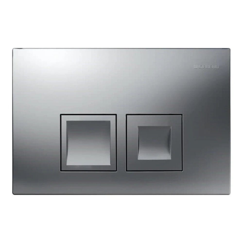 Geberit Delta35 Square Flush Plate For Dual Flush - Matt Chrome