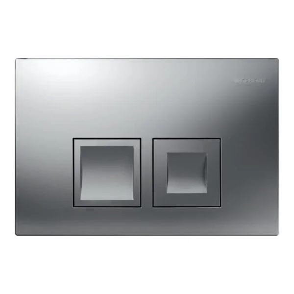 Geberit Delta35 Square Flush Plate For Dual Flush - Matt Chrome