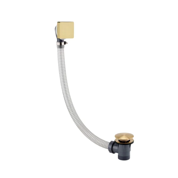 Just Taps Hix Click Clack Bath Waste Brushed Brass