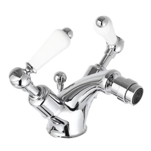 Just Taps Grosvenor Bidet Mixer With Pop Up Waste Chrome